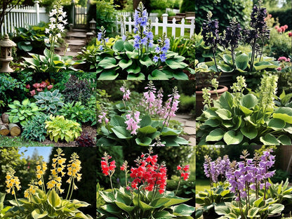 120+ Hosta 'Touch of Class' Mixed Flower Seeds | Blue, Yellow & Green | Easy to Grow | Exotic Garden Flowers | Suitable for All Seasons in India