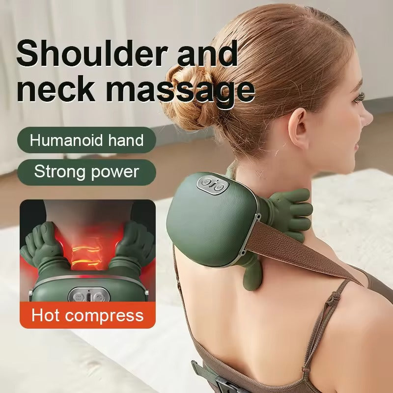 Deep Tissue Neck & Shoulder Massager with Heat | Premium Shiatsu Massage